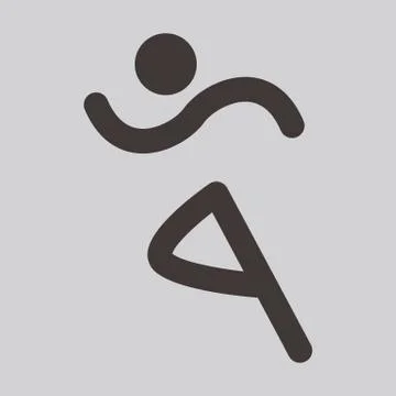 Running icon Stock Illustration