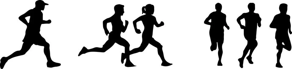 Running icon isolated on background Stock Illustration