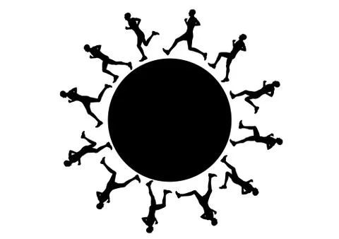 Running Stock Illustration