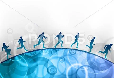 Running Stock Illustration