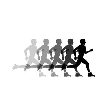 Running Stock Illustration