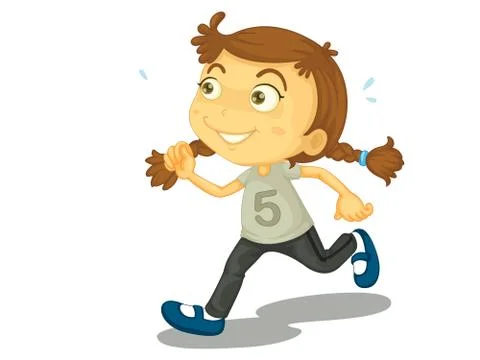 Running Stock Illustration