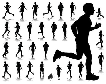 Running Stock Illustration