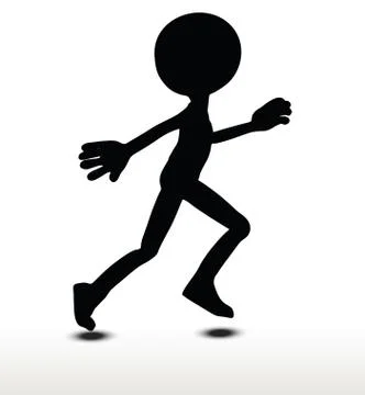 Running Illustrazione stock