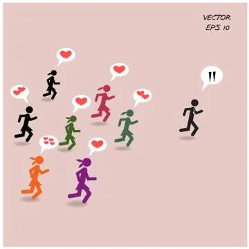 Running by inspiration Stock Illustration
