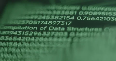 Running lines of code for hacking a computer system Stock Footage 313353632