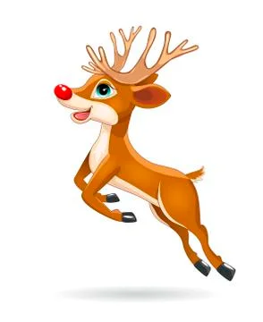 Running little deer Stock Illustration