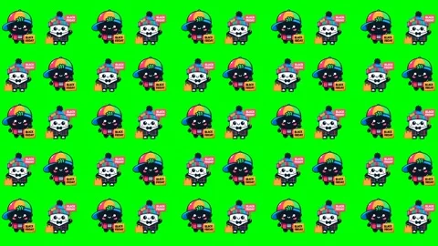 Running Loop Animation for Black Friday with Green Screen Video stock 278416735