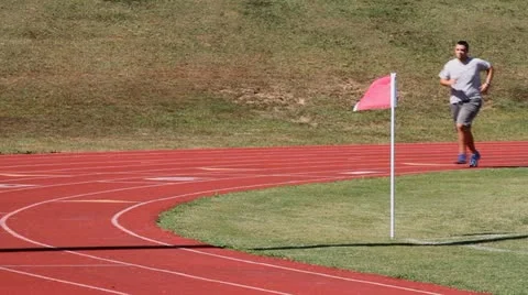 Running To Lose Weight Stock Footage 12526646