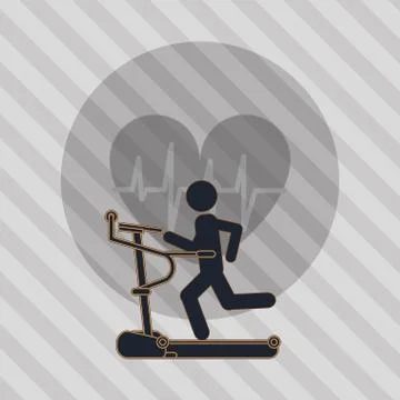 Running machine icon design , vector illustration Stock Illustration