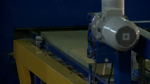 Running machine in production shop, close-up Stock Footage 32008548