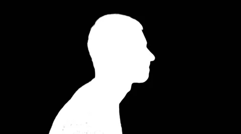 Running man on the dark background Stock Footage 65456134