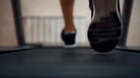 Running man in the gym Stock Footage 142375231