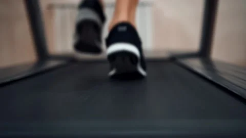 Running man in the gym Stock Footage 142375232