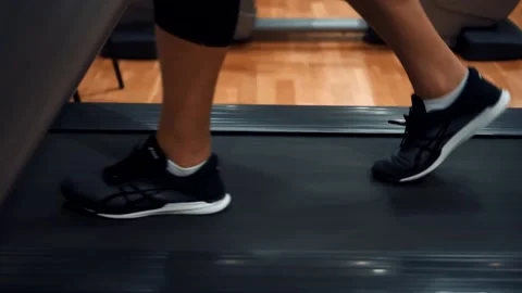 Running man in the gym Stock Footage 142375235