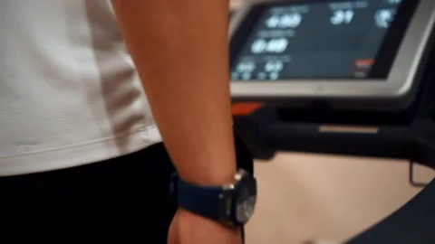 Running man in the gym Stock Footage 142375236
