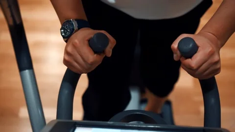 Running man in the gym Stock Footage 142375255