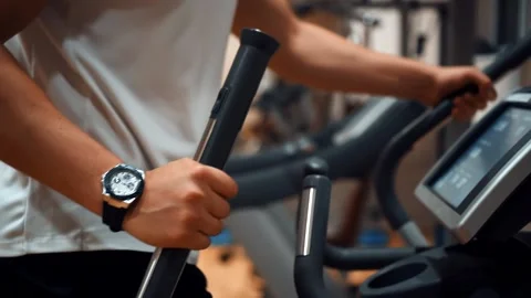 Running man in the gym Stock Footage 142375266