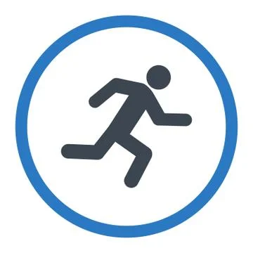 Running man icon Stock Illustration