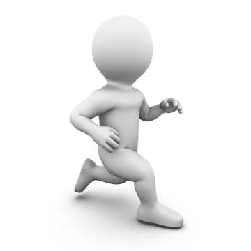 Running man Stock Illustration
