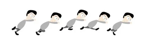 Running man Stock Illustration