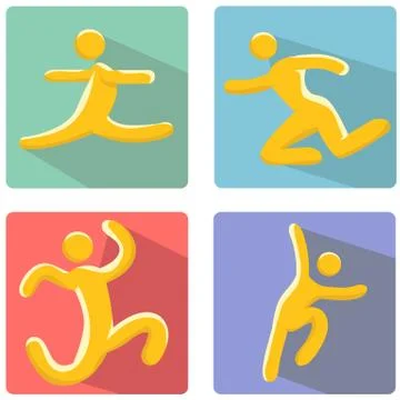 Running man Stock Illustration