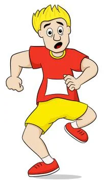 Running man Stock Illustration