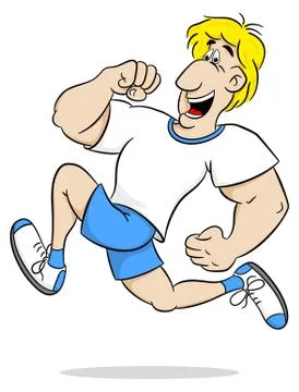 Running man Stock Illustration