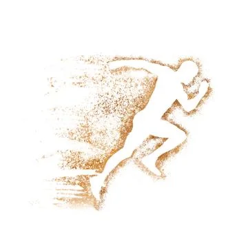 Running man Stock Illustration