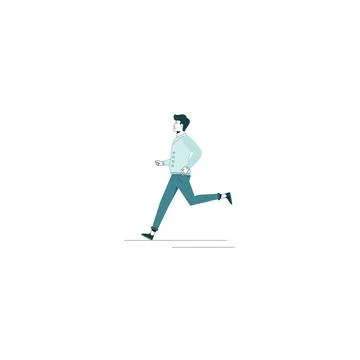 Running man Stock Illustration