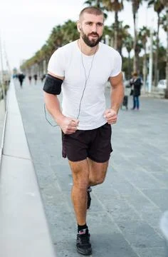 Running man, jogging Stock-Fotos