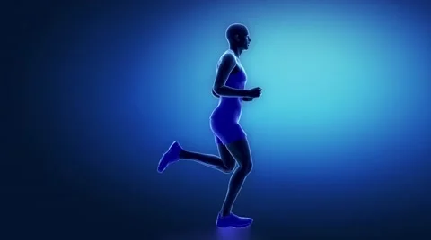 Running man in loop Video stock 49099104
