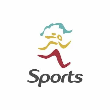 Running Man, Marathon logo template, running club or sports club Sports logo Stock Illustration