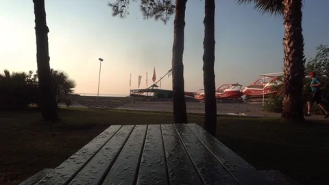 Running man in the park Stock Footage 94953364