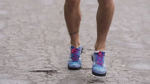 Running Man At a Park Stock Footage 132054248