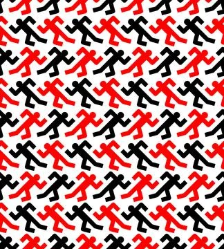 Running man pattern seamless. Run background. 스톡 일러스트