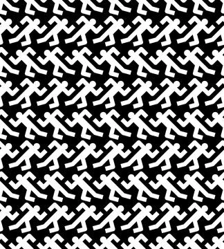 Running man pattern seamless. Run background. 스톡 일러스트