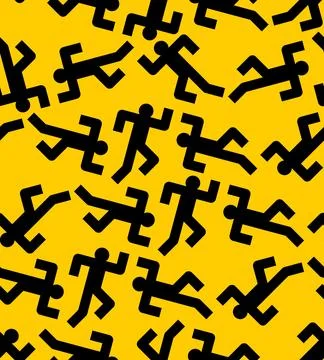 Running man pattern seamless. Run background. Ilustración de archivo