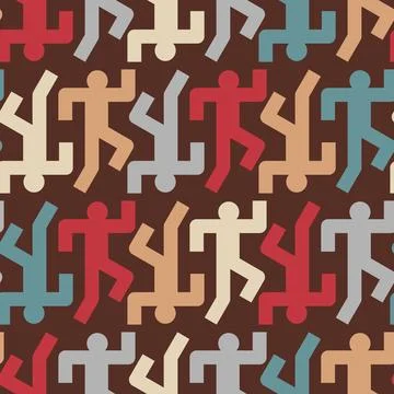 Running man pattern seamless. Run background. Ilustración de archivo