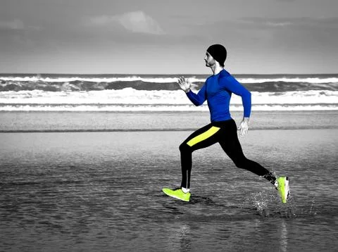 Running man Stock-Fotos