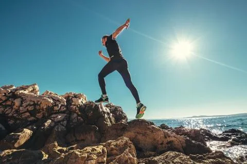 Running man Stock Photos