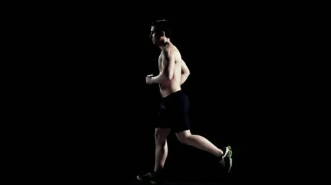 Running Man Slow Motion Video stock 21892999