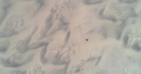 Running man through the desert Stock Footage 128304767