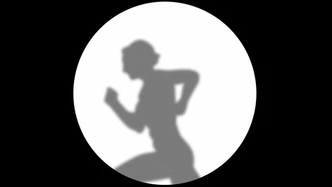 RUNNING MAN.Art of experimental animation. Stock Footage 107583756