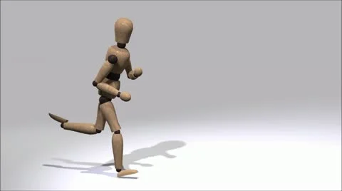 Running Mannequin Stock Footage 12179046
