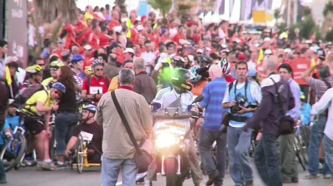 Running marathon 3 Stock Footage 690110