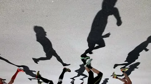 Running Men Video stock 12446923