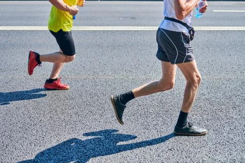 Running men. Stock Photos