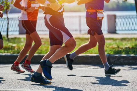 Running men. Stock Photos
