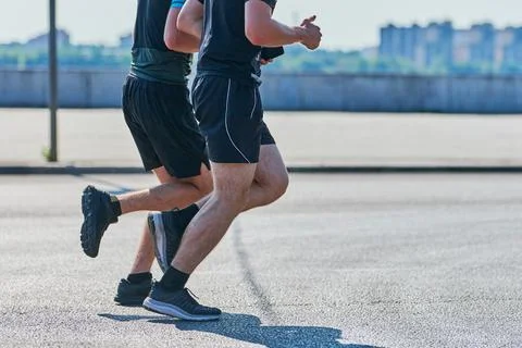 Running men. Foto stock